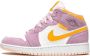 Jordan Nike Air 1 Mid SE(GS ) LT Artic Pink University Gold DC9517 600 EUR - Thumbnail 1