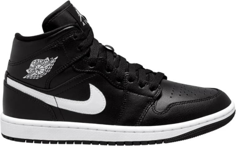 Jordan Wmns Air 1 Mid Basketball Schoenen black white black maat: 40.5 beschikbare maaten:40.5