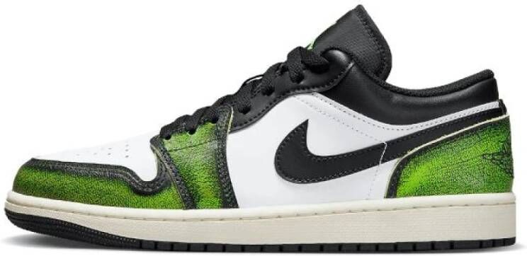 Jordan Air 1 Low Se Black Electric Green White Sail Schoenmaat 40 1 2 Sneakers DN3705 003 - Foto 3