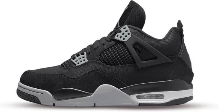 Nike Air Jordan 4 retro se zwart canvas Blauw Heren