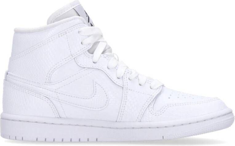 Jordan WMNS Nike Air 1 Mid Snakeskin Triple White Wit BQ6472 110 EUR - Foto 5