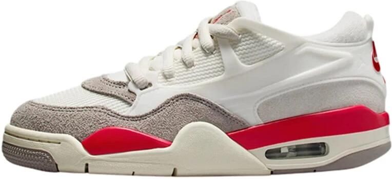 Jordan 4 Rm Kindersneakers Wit Mesh Synthetisch