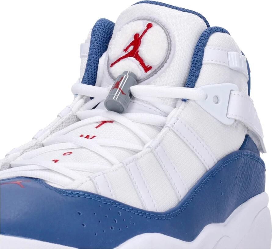 Jordan Hoge Top Sneaker Rings Wit Blauw Rood Multicolor Heren - Foto 2