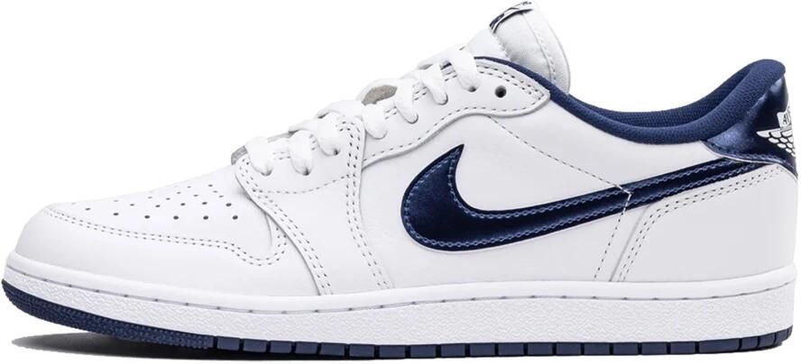 Jordan Metallic Navy Lage Top Sneakers