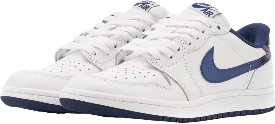 Jordan Metallic Navy Lage Top Sneakers - Foto 2