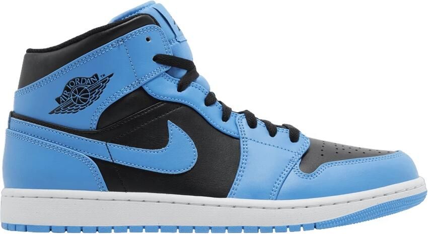 Nike Hoge Sneakers Jordan 1 Mid University Blue Black