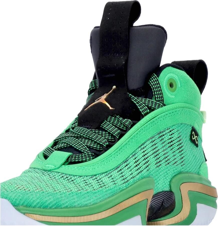 Jordan Air Xxxvi Green Spark Metallic Gold Black Schoenmaat 47 1 2 Basketball Performance Mid CZ2650 300 - Foto 2