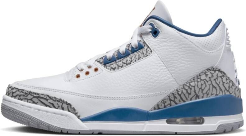 Jordan Air 3 Retro Wizards White Metallic Copper-True Blue