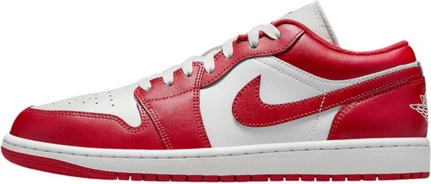 Jordan 1 Low Heren Schoenen Wit Maat: 40.5 Leer Foot Locker