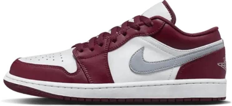 Jordan Lage Bordeaux Sneakers Elegant Ontwerp