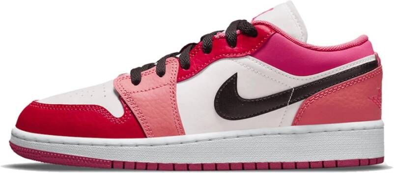 Jordan Lage Roze Rode Sneakers Multicolor Dames