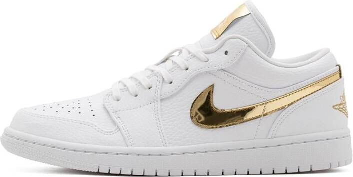 Jordan Witte lage sneakers met metalen accenten White Dames