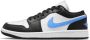 Jordan Lage Zwarte Universiteit Blauwe Sneakers - Thumbnail 2