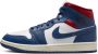 Jordan Wmns Air 1 Mid Basketball Schoenen white french blue gym red sail maat: 39 beschikbare maaten:39 - Thumbnail 2