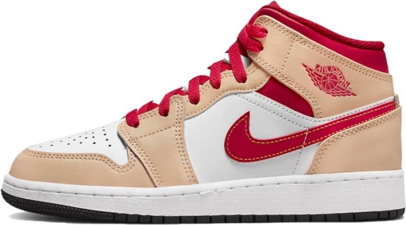 Jordan Mid Light Cardinal Curry Sneakers Beige Dames