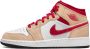 Jordan Mid Light Cardinal Curry Sneakers Beige Dames - Thumbnail 1