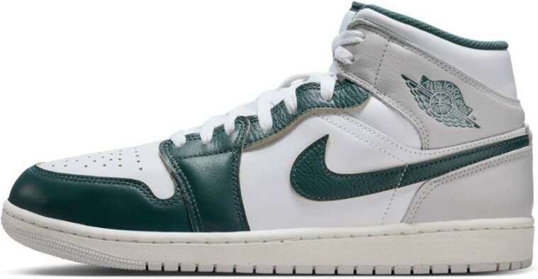 Jordan Mid SE White Oxidized Green Sneakers