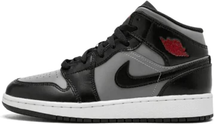 Jordan Air 1 Mid Schwarz Gym Rot Particle Grau Weiss Schoenmaat 42 1 2 Sneakers 554724 096 - Foto 2