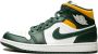 Jordan 1 Mid Heren Schoenen Green Leer Synthetisch - Thumbnail 1