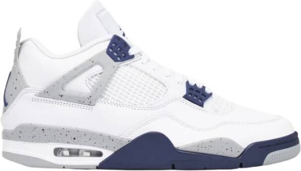 Jordan Retro Wit Middernacht Marineblauw Sneakers White