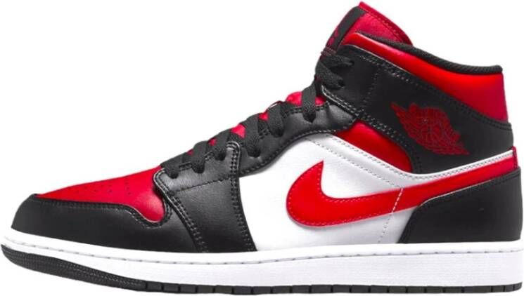 Jordan Air 1 Mid Black Fire Red White Schoenmaat 40 1 2 Sneakers 554724 079