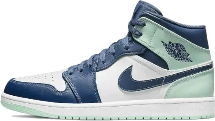 Nike Air Jordan 1 Mid Mystic Navy Mint Foam Blauw Heren