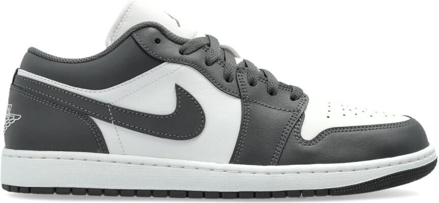 Jordan 1 Low Heren Schoenen Grijs Maat: 47.5 Leer Foot Locker