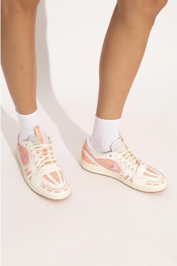 Jordan Air 1 Low Method of Make damesschoenen Wit