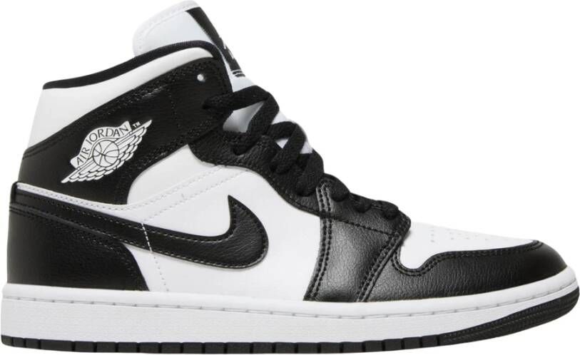 Nike Hoge Sneakers Jordan 1 Mid Black White Iron Grey