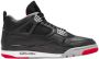 Air Jordan 4 Retro 'Bred Reimagined' (GS) FQ8213-006 zwart grijs- rood kindersneakers sneakers hoog - Thumbnail 1