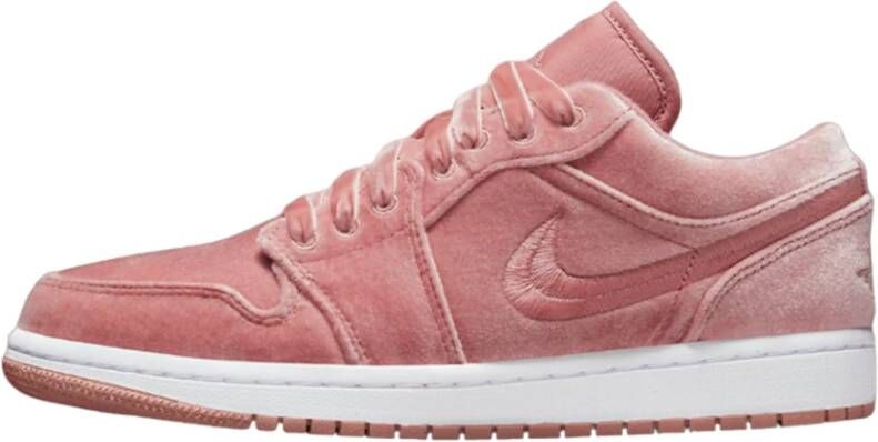 Jordan Roze Velvet Lage Sneakers Roze Dames