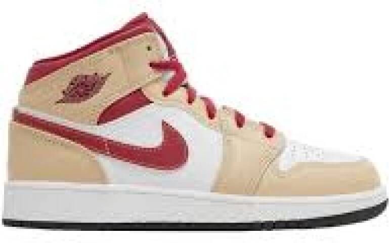 Jordan Mid Light Cardinal Curry Sneakers Beige Dames