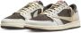 Nike Air Jordan 1 Retro Low en SP Travis Scott Reverse Mocha Bruin Heren - Thumbnail 1