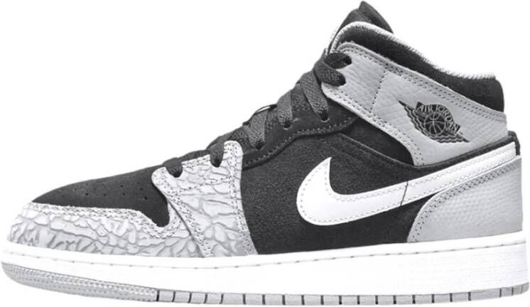 Jordan Air 1 Mid Se(Gs ) Black University Red White Lt Smoke Grey Schoenmaat 36+ Shoes grade school DM6216 016