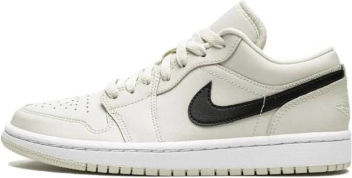 Jordan 1 Low Dames Schoenen Beige Leer Synthetisch