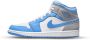 Nike Sneakers Air Jordan 1 Mid University Blue Grey - Thumbnail 1