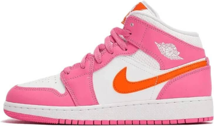 Jordan Stijlvolle Leren Sneaker voor Vrouwen Pink Dames