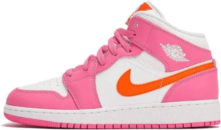 Jordan Stijlvolle Leren Sneaker voor Vrouwen Roze Dames