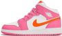 Jordan Stijlvolle Leren Sneaker voor Vrouwen Roze Dames - Thumbnail 1