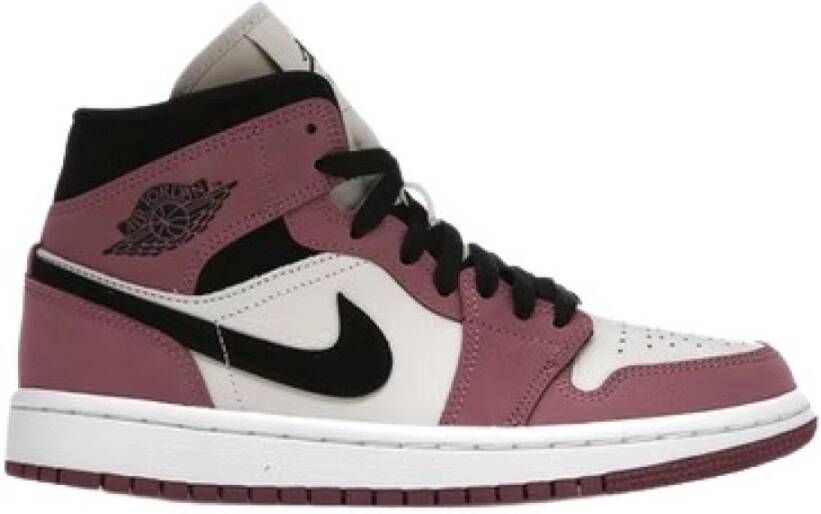 Jordan Stijlvolle Mid Sneakers voor vrouwen Roze Dames