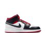 Jordan Air 1 Mid Basketball Schoenen white gym red black maat: 42.5 beschikbare maaten:42.5 44.5 45 - Thumbnail 4
