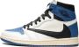 Jordan Travis Scott Military Blue High OG Multicolor Heren - Thumbnail 1