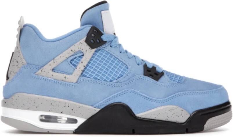 Jordan University Blue Retro 4 Grade School Maatvoering Blauw Dames