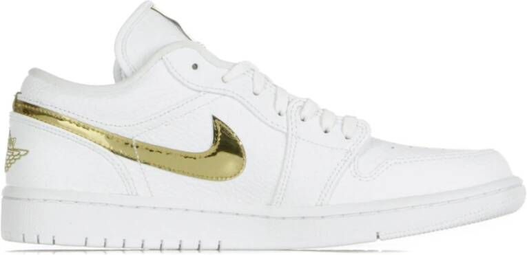 Jordan Witte lage sneakers met metalen accenten White Dames