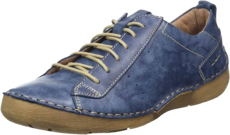 Josef Seibel Blauwe Casual Veterschoen voor Dames