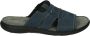 Josef Seibel Blauwe Leren Slippers Vincent 07 - Thumbnail 1