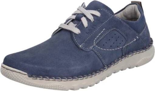 Josef Seibel Blauwe Veterschoenen Blue Heren