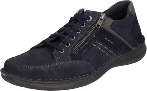 Josef Seibel Blauwe Veterschoenen Blue Heren