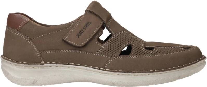 Josef Seibel Bruine leren herensandalen Brown Heren