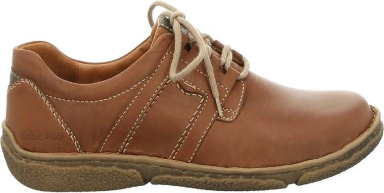 Josef Seibel Bruine Leren Veterschoenen voor Dames